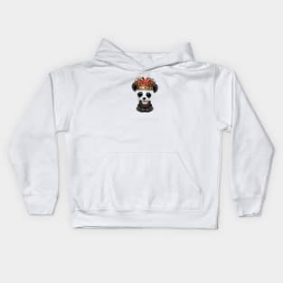 Cute Royal Panda Bear Wearing Crown Kids Hoodie